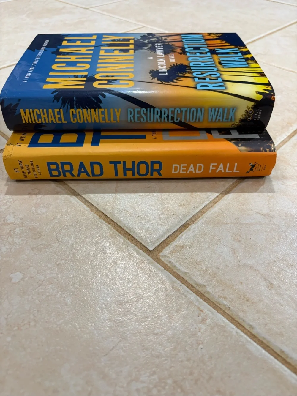 Pair of Brad Thor and Michael Connelly hardcover novels